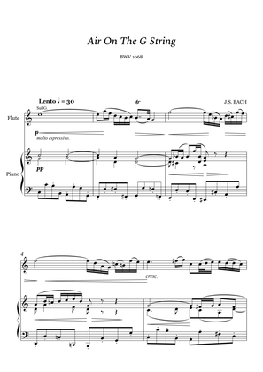 Book cover for Bach - Air on The G String for Flute and Piano