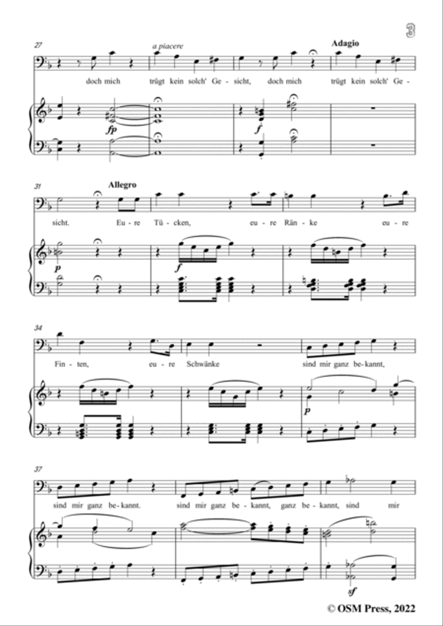Mozart-Solche hergelaufne Laffen,from Die Entfuhrung aus dem Serail Voice scores gallery preview page 5