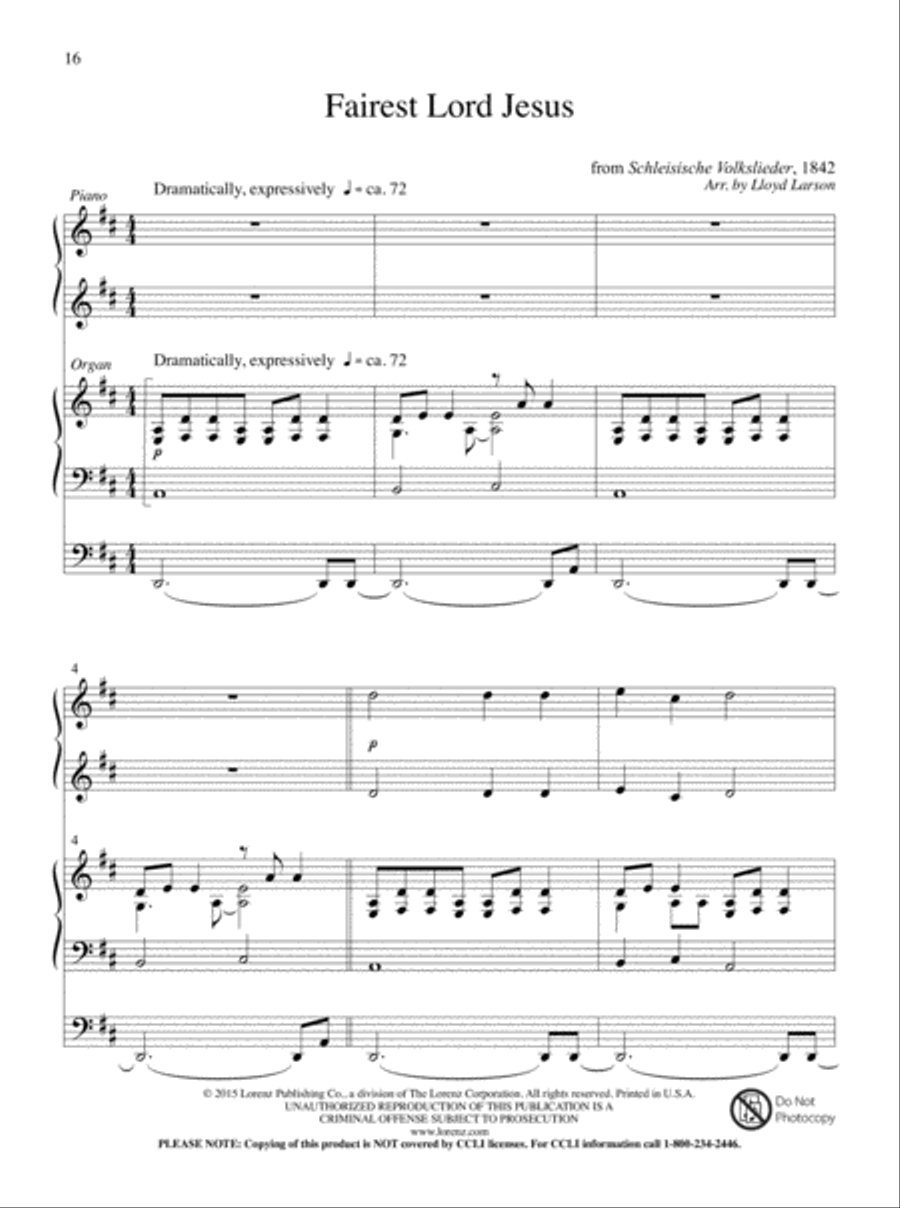 Glory and Honor, Praise and Adoration! Organ scores gallery preview page 8