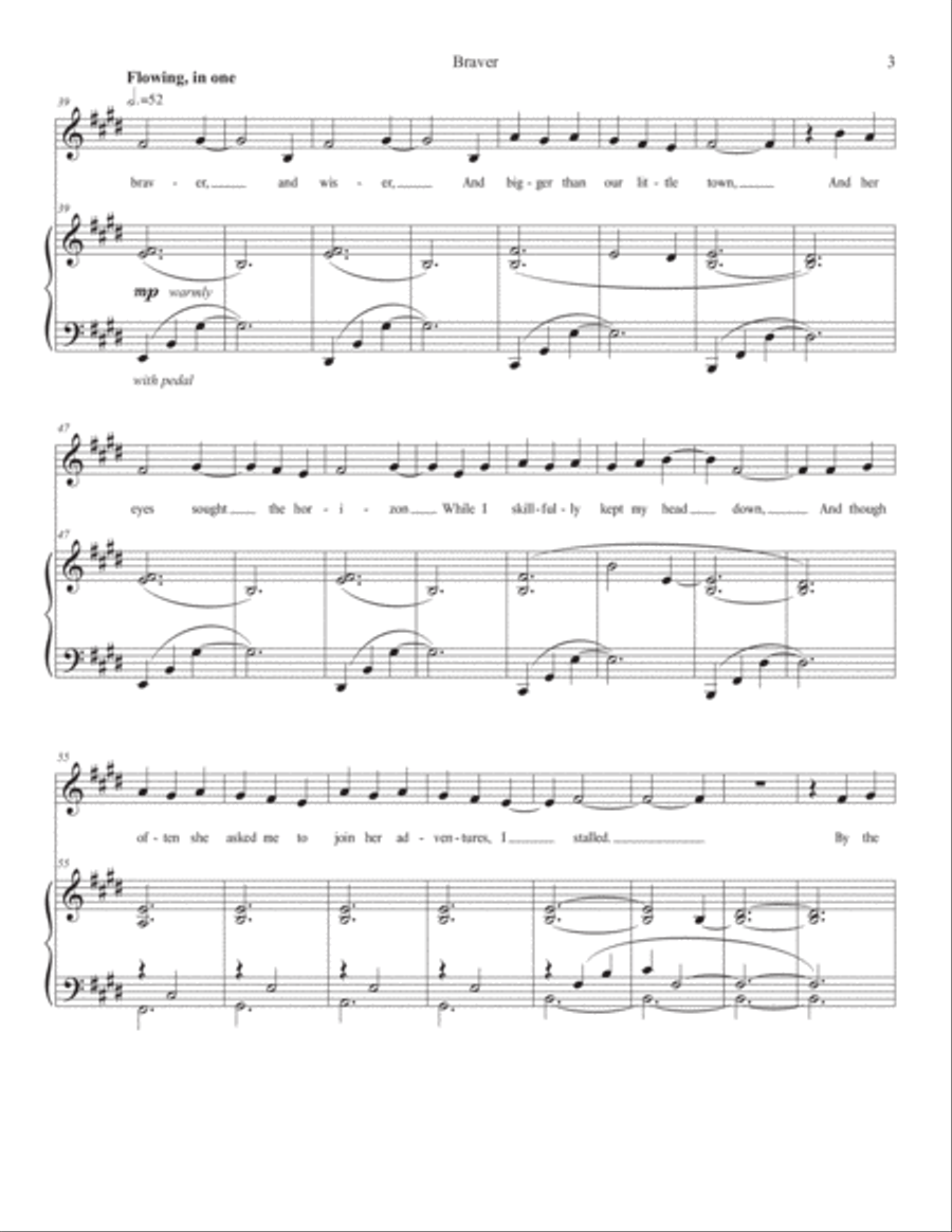 Braver Braver Voice Solo scores gallery preview page 3