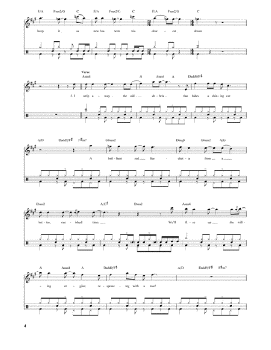 Red Barchetta Drum Set scores gallery preview page 4