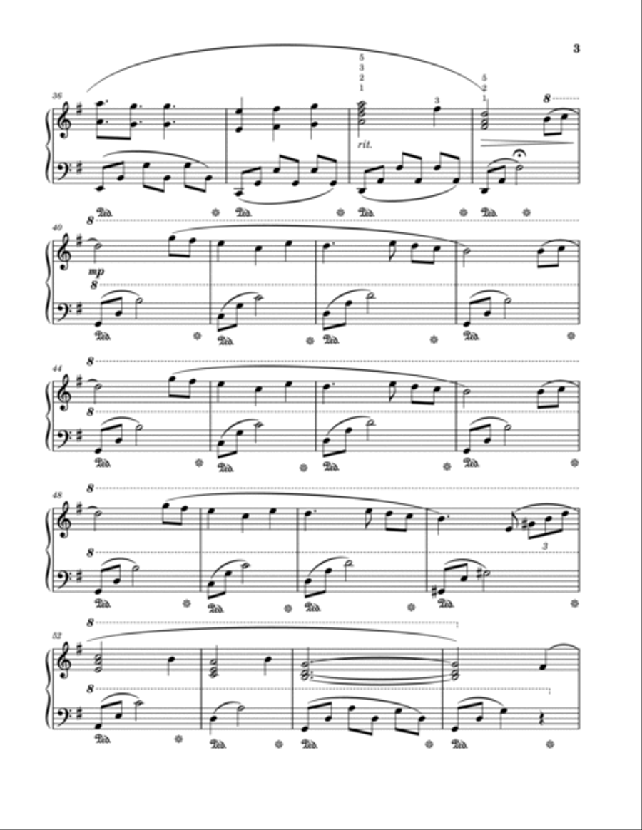 Morning Piano Solo scores gallery preview page 3