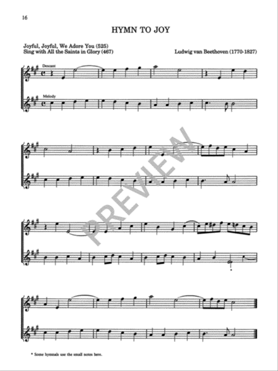 Twenty-Six Hymn Descants on Familiar Hymn-Tunes Trumpet scores gallery preview page 18