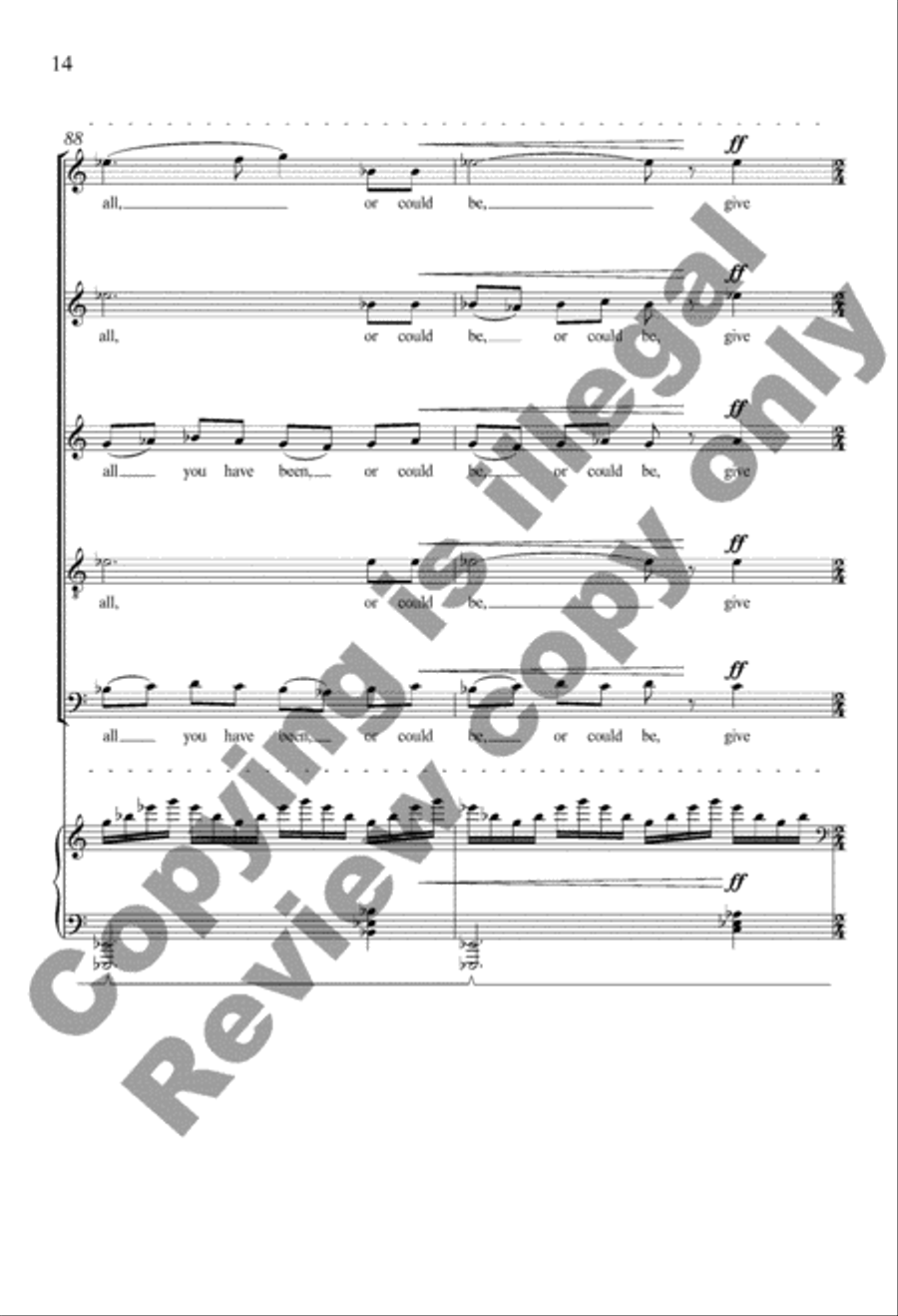 Life Has Loveliness 4-Part scores gallery preview page 14
