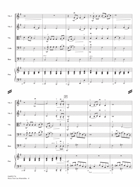 Music from Les Misérables (arr. John Moss) - Conductor Score (Full Score)