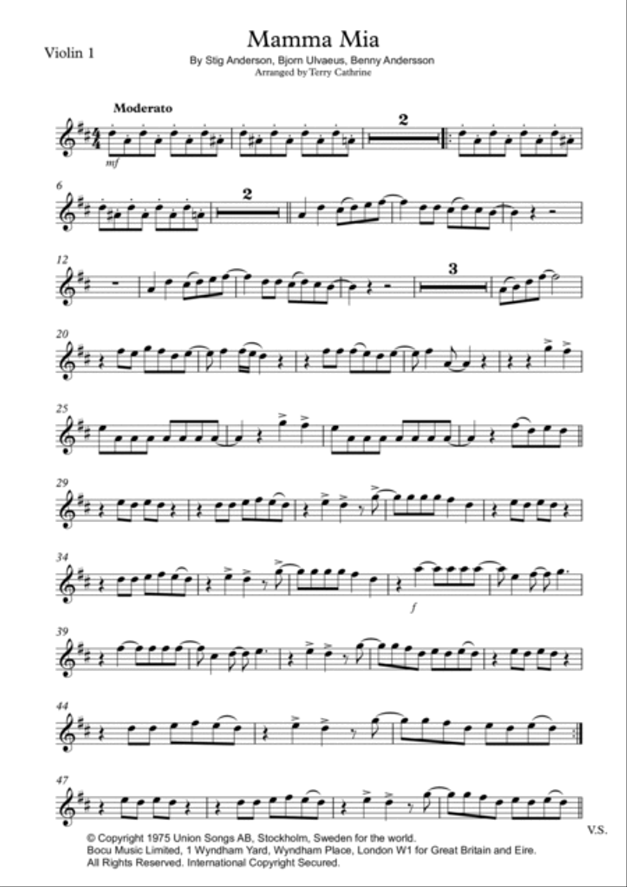 Mamma Mia Mamma Mia Small Ensemble scores gallery preview page 6