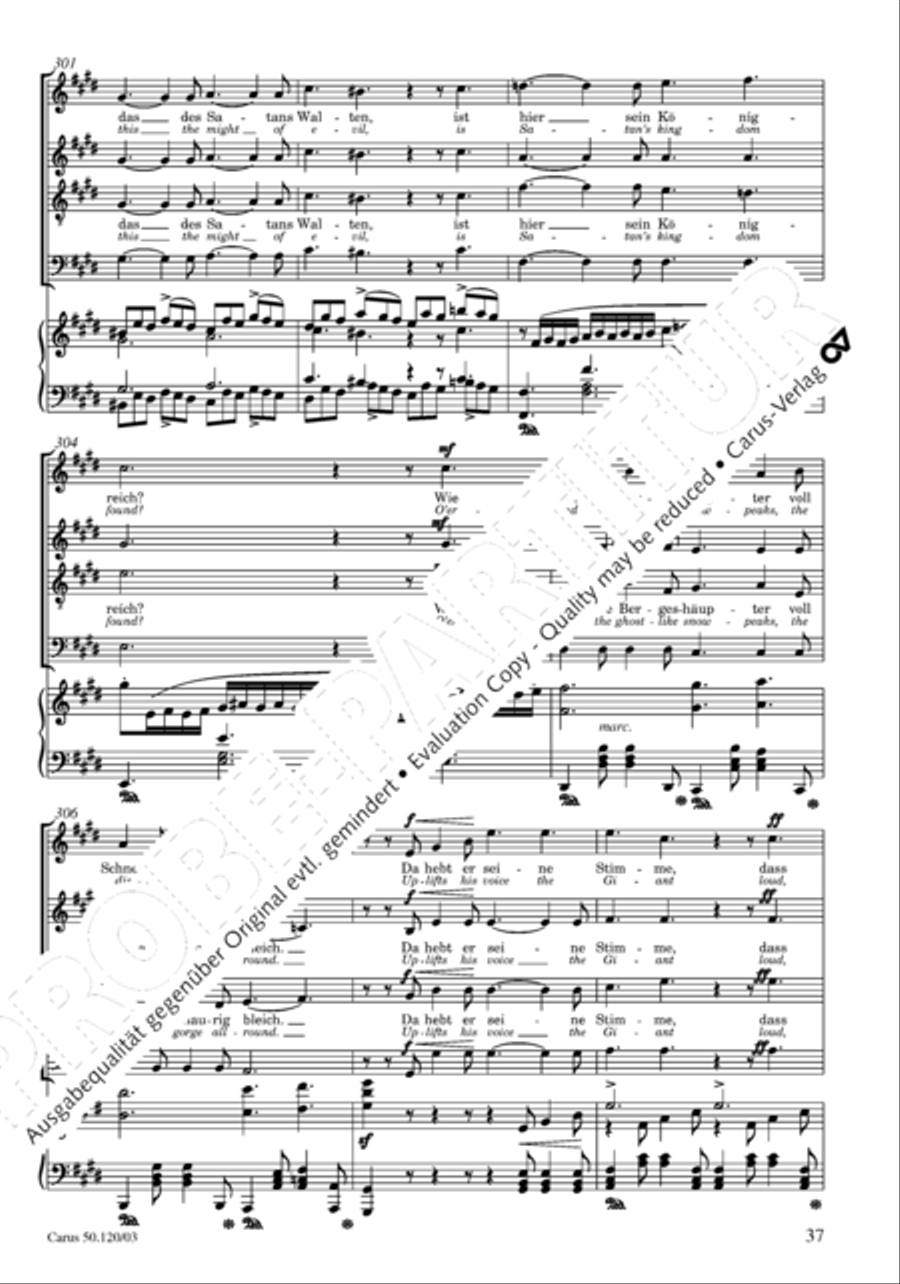 Christoforus + Das Tochterlein des Jairus (Gesamtausgabe, Bd. 9) 4-Part scores gallery preview page 38