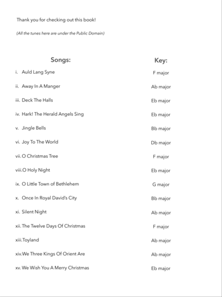 Christmas Songs (A collection of 16 Lead Sheets) Jazz Ensemble scores gallery preview page 3