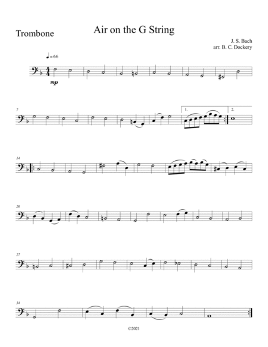 10 Wedding Duets for Trumpet and Trombone 10 Wedding Duets for Trumpet and Trombone Brass Duet scores gallery preview page 6