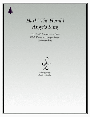 Hark! The Herald Angels Sing (treble Bb instrument solo)