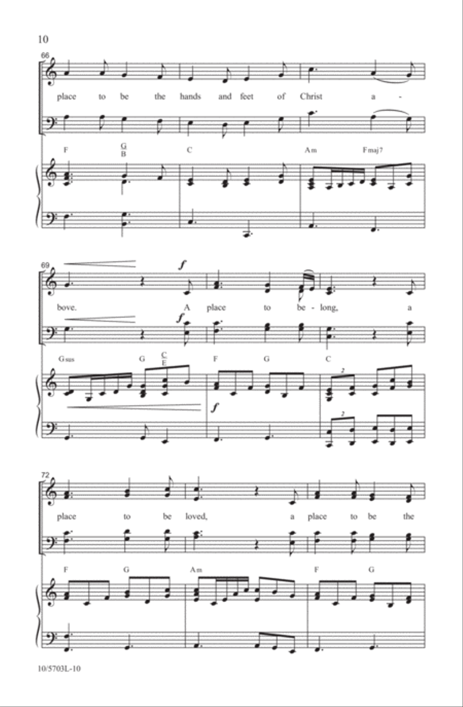 A Place to Belong 4-Part scores gallery preview page 10
