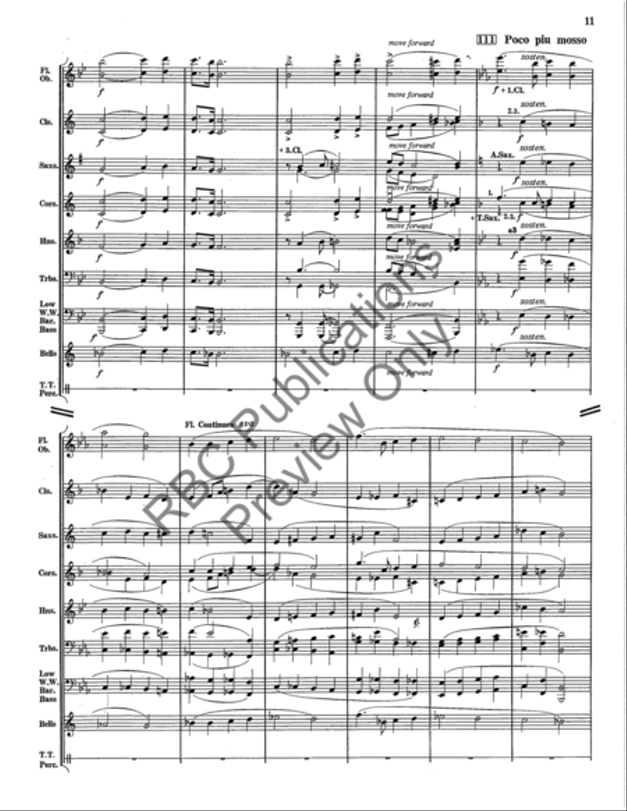 Mighty King Of Miracles (Score) Concert Band scores gallery preview page 14