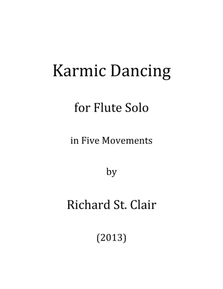Karmic Dancing for Solo Flute image number null