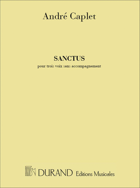 Sanctus 3 Voix Choeurs