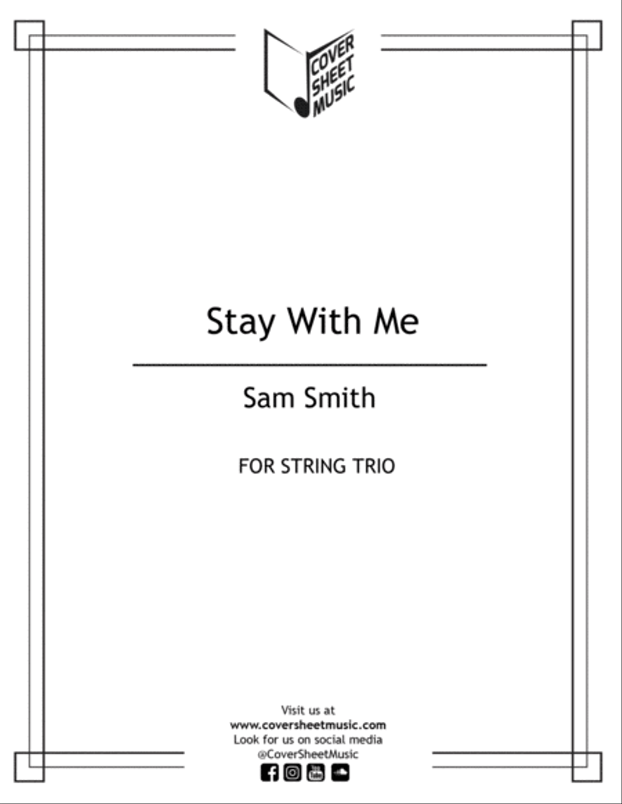 Stay With Me String Trio scores gallery preview page 1