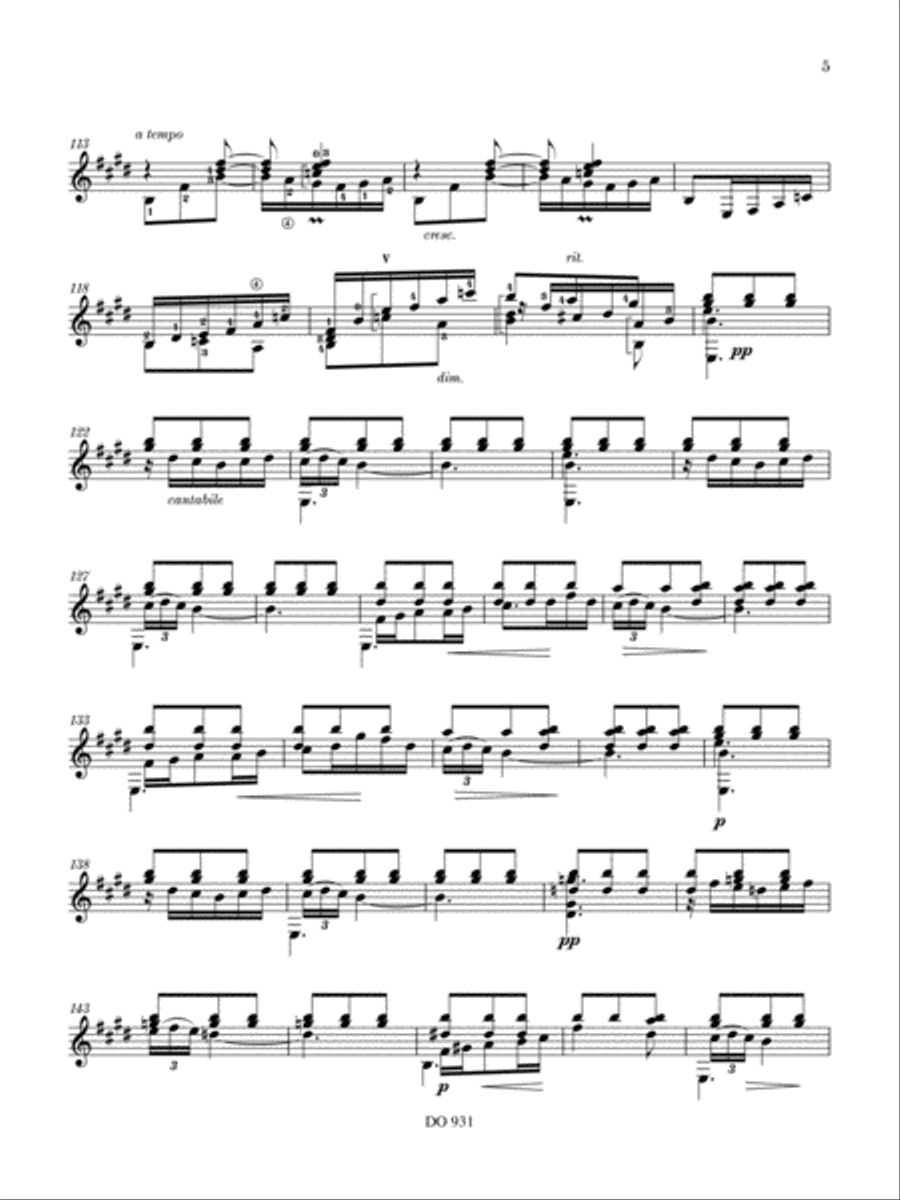 The Music of Albéniz, vol. 1, from opus 47 Classical Guitar scores gallery preview page 6