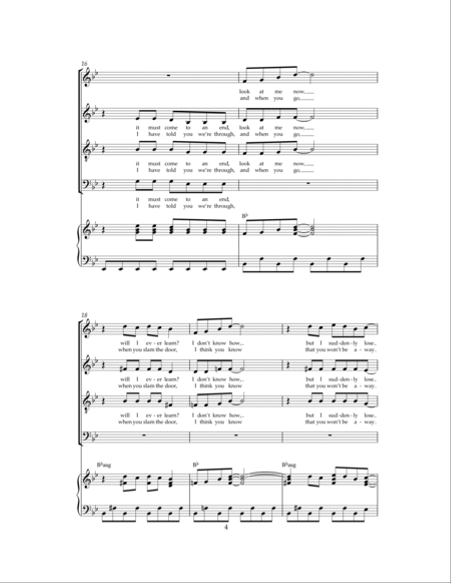 Mamma Mia 4-Part scores gallery preview page 4