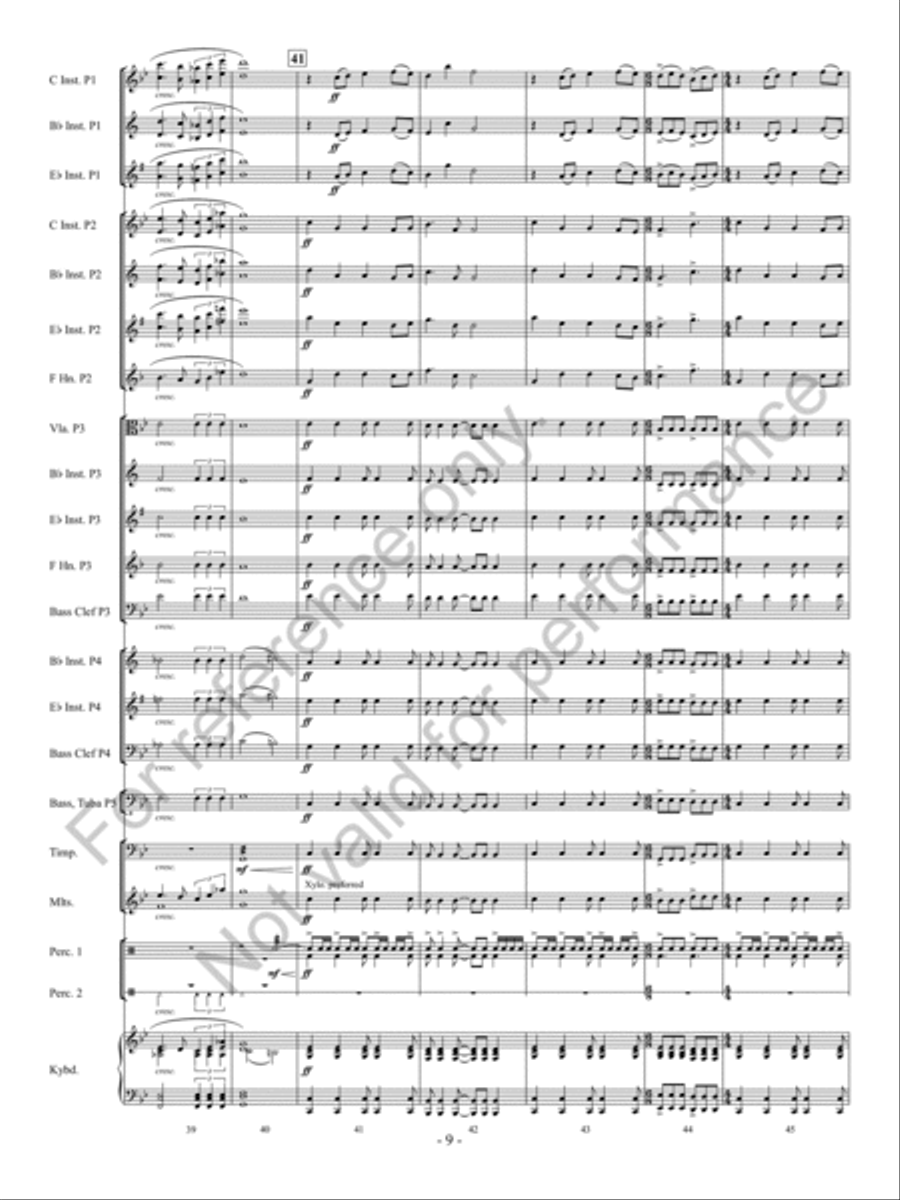Antecedium Antecedium Concert Band scores gallery preview page 10