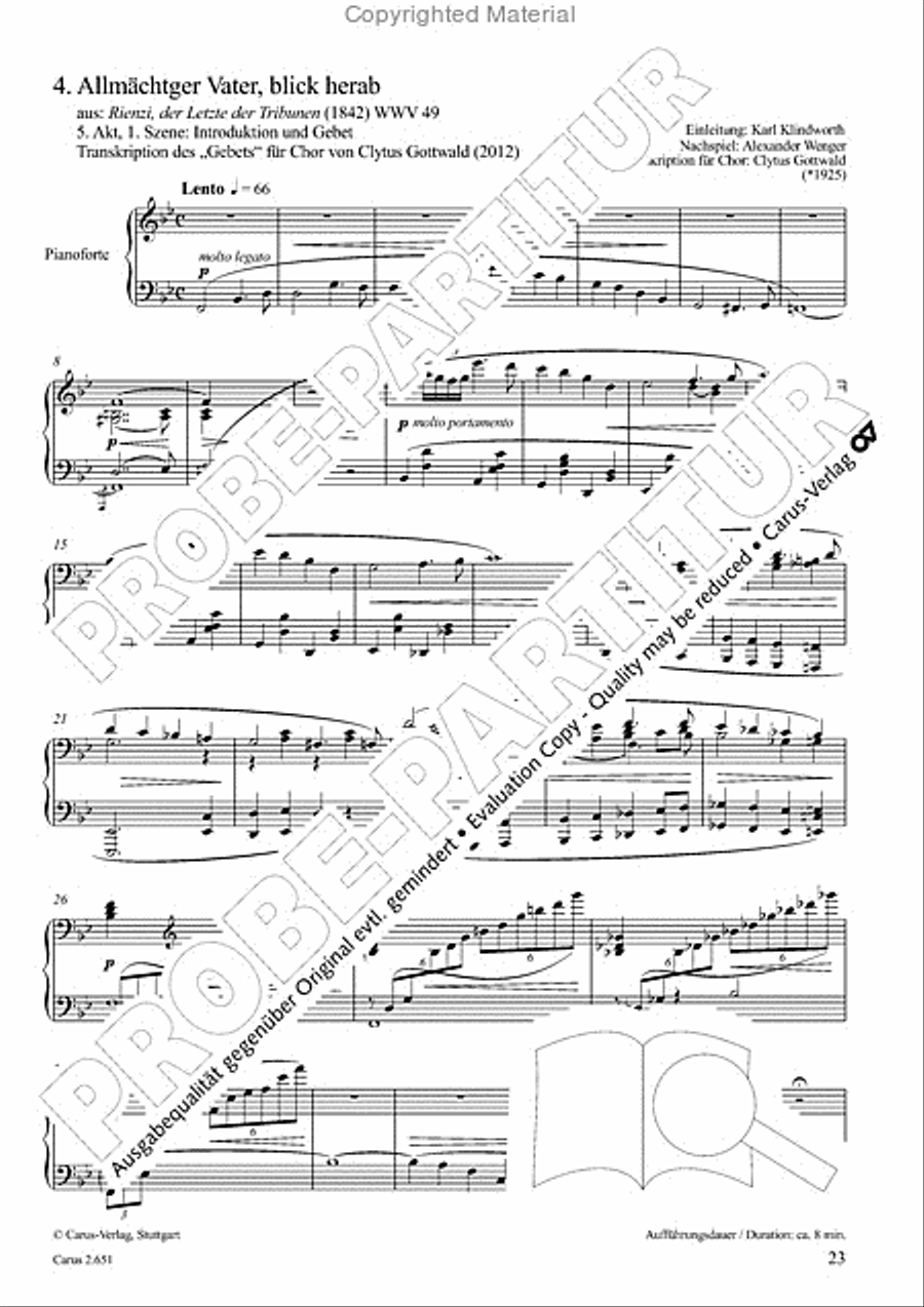 Choral collection Great Opera Choruses - Richard Wagner (choir & piano) Choir scores gallery preview page 24