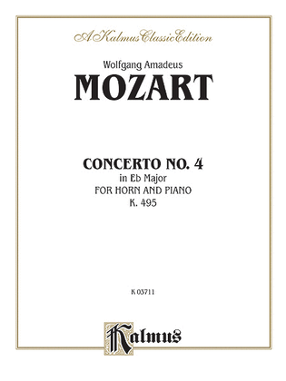 Book cover for Horn Concerto No. 4 in E-flat Major, K. 495