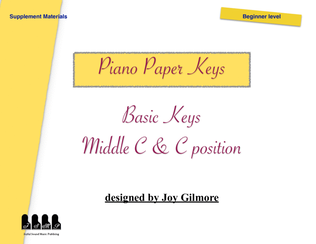 Book cover for Paper keys to help piano beginners