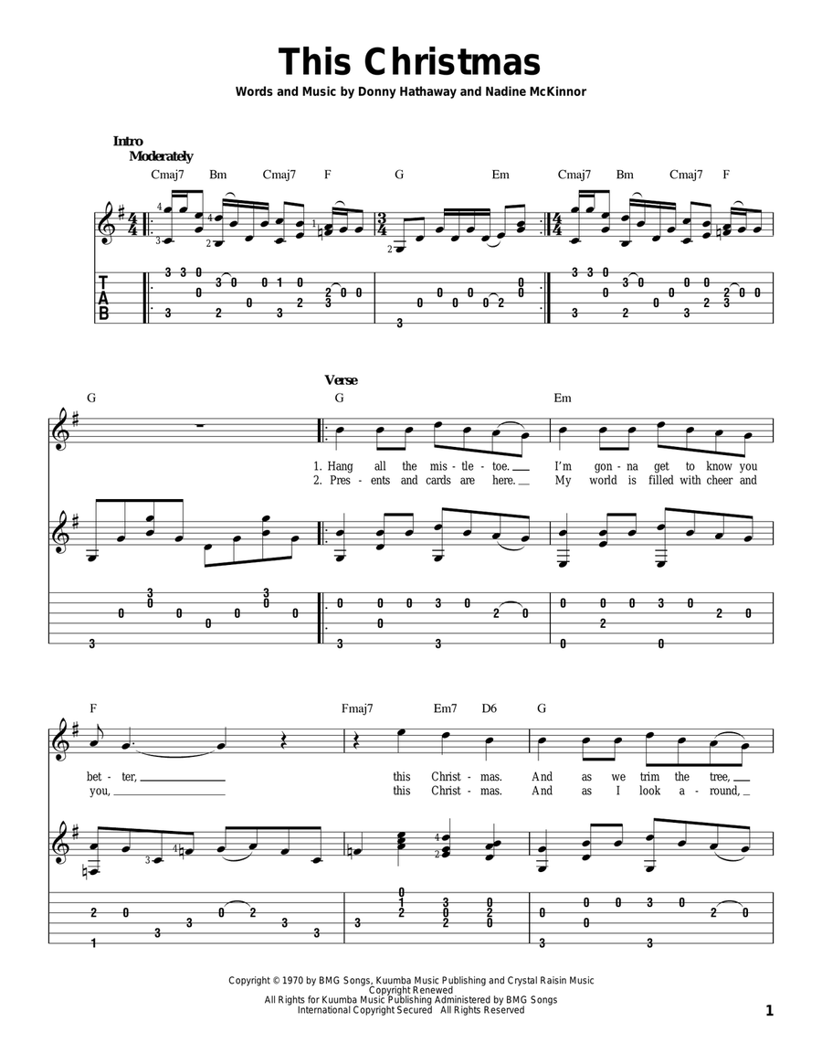 This Christmas This Christmas Acoustic Guitar scores gallery preview page 1