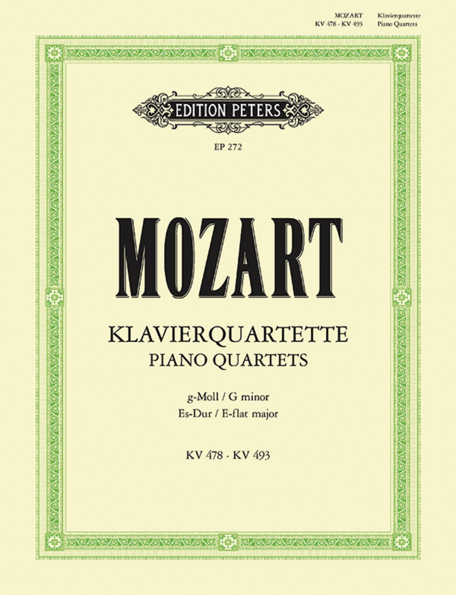 Wolfgang Amadeus Mozart: Piano Quartets (2)