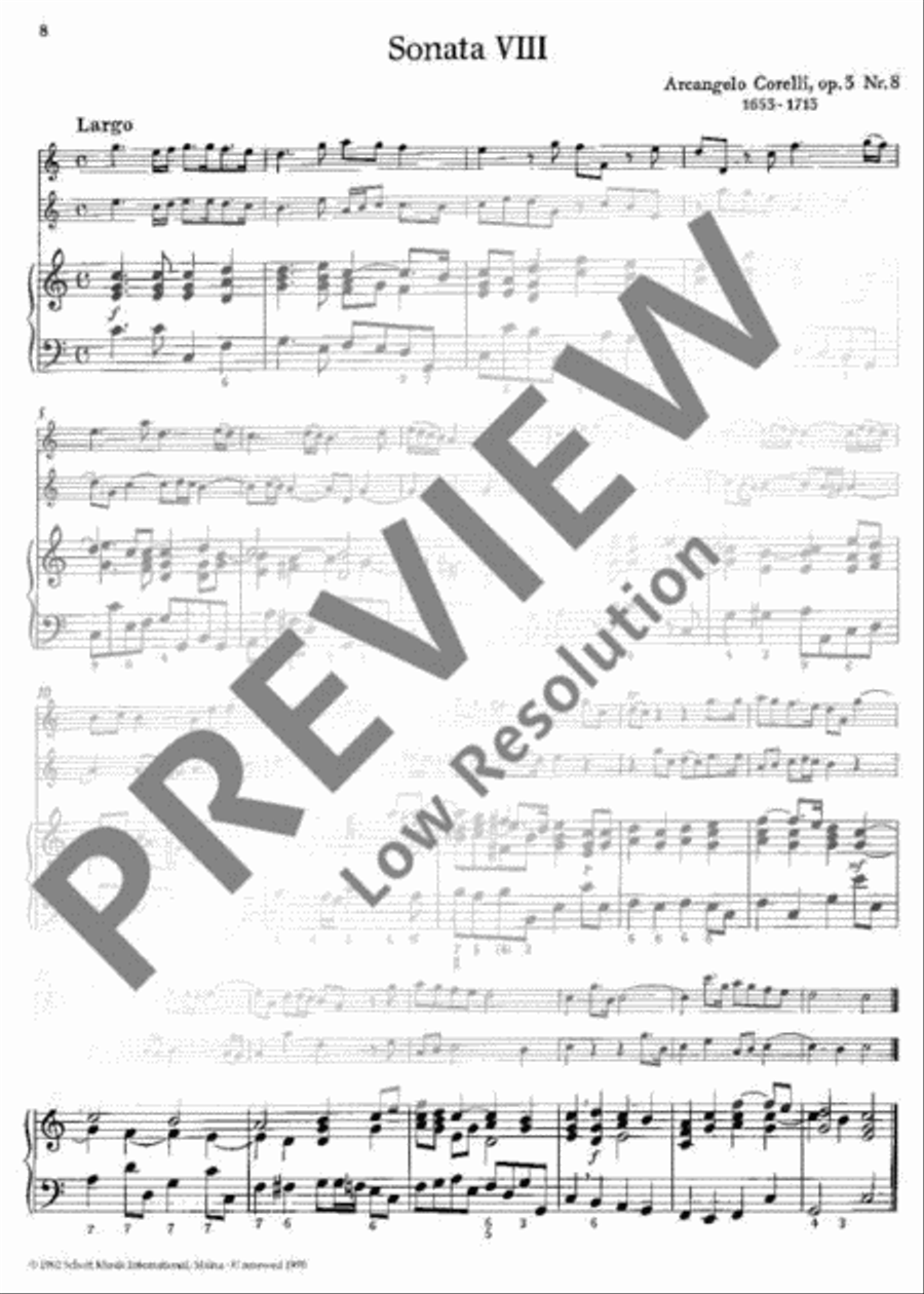 Twelve Triosonatas Cello scores gallery preview page 9