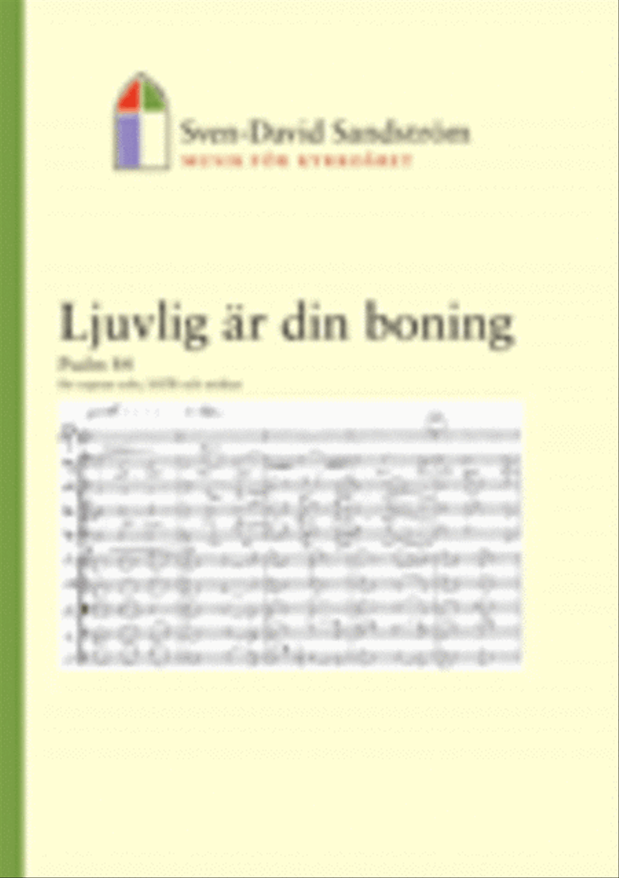 Ljuvlig ar din boning - Partitur 4-Part scores gallery preview page 1