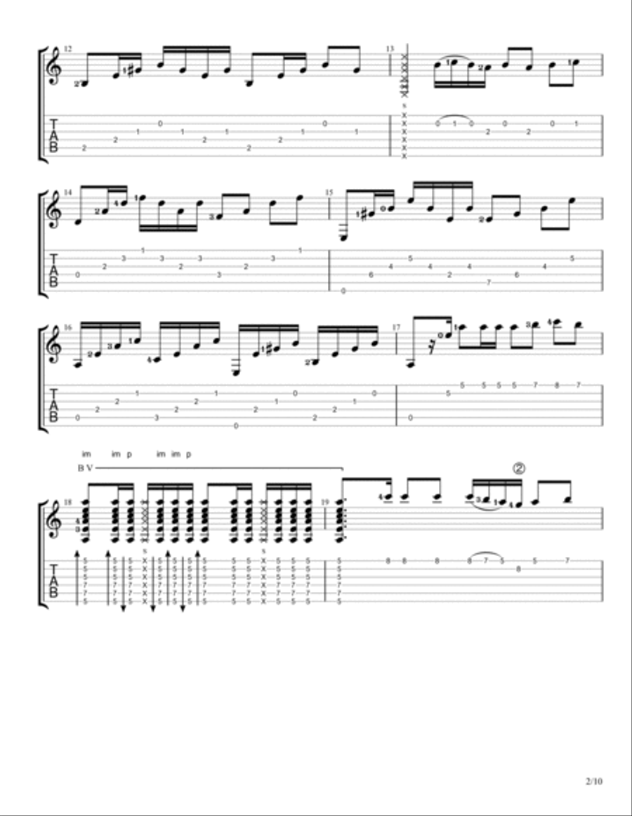The Most Evolved Acoustic Guitar scores gallery preview page 2
