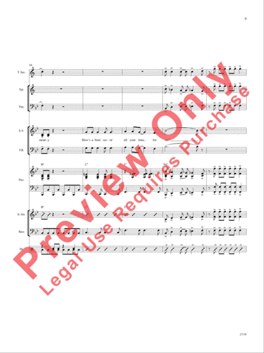 Hey, Good Lookin' Choir scores gallery preview page 10