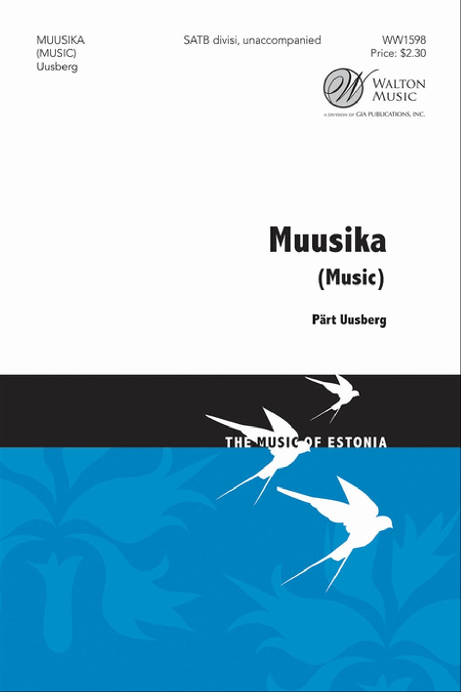 Muusika (SATB) 4-Part scores gallery preview page 1
