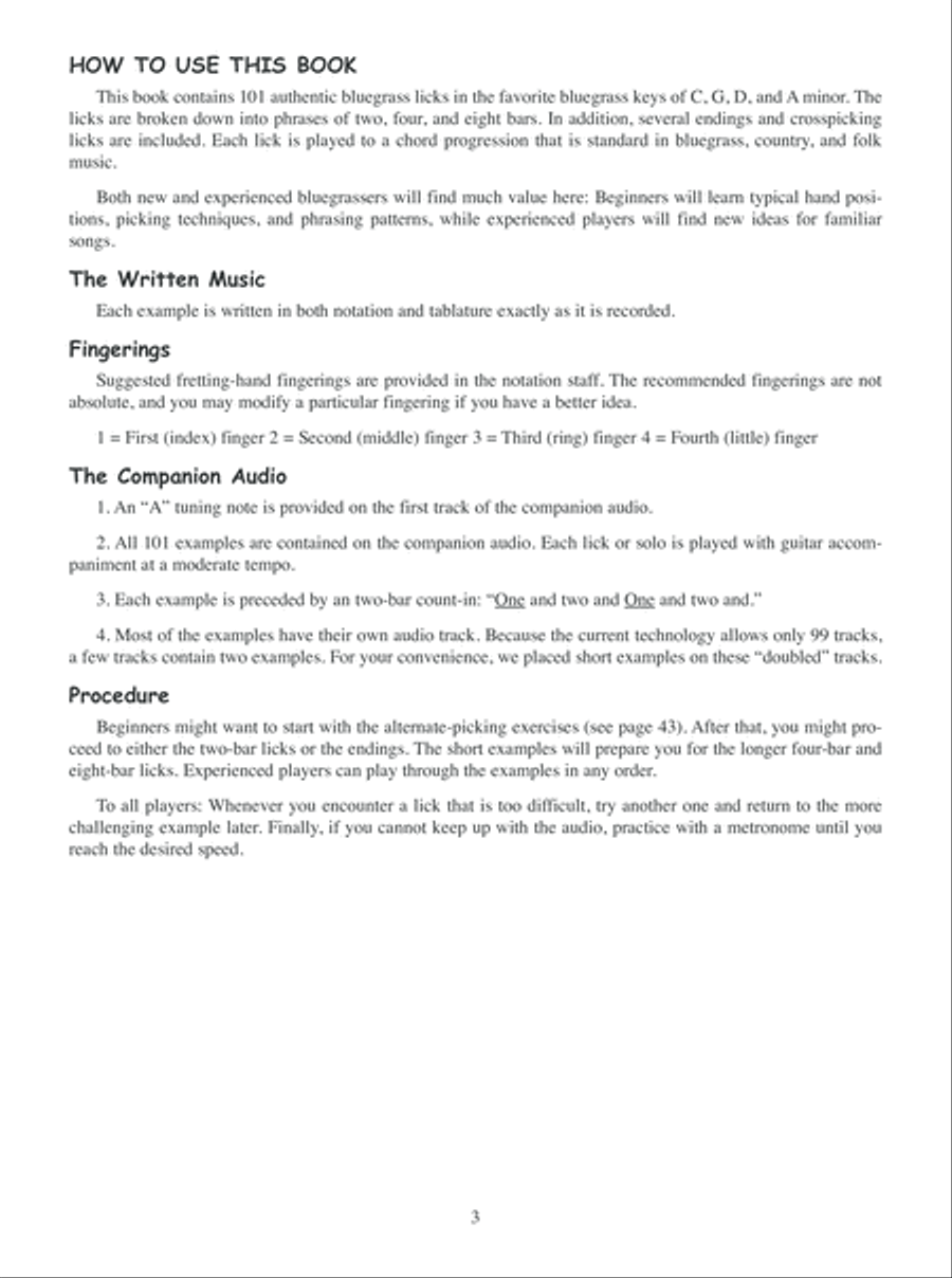 101 Red Hot Bluegrass Guitar Licks and Solos Acoustic Guitar scores gallery preview page 4