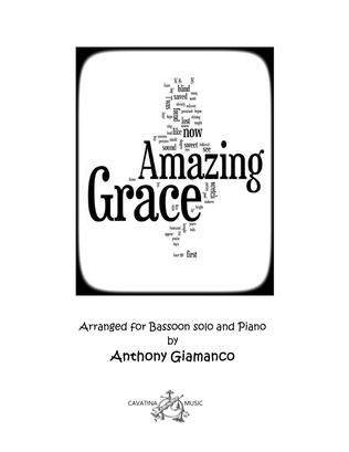 Amazing Grace (bassoon solo and piano) - Score & parts