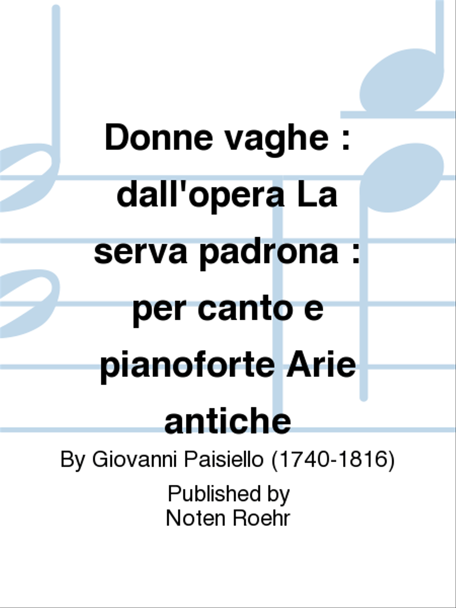 Donne vaghe Voice Solo scores gallery preview page 1