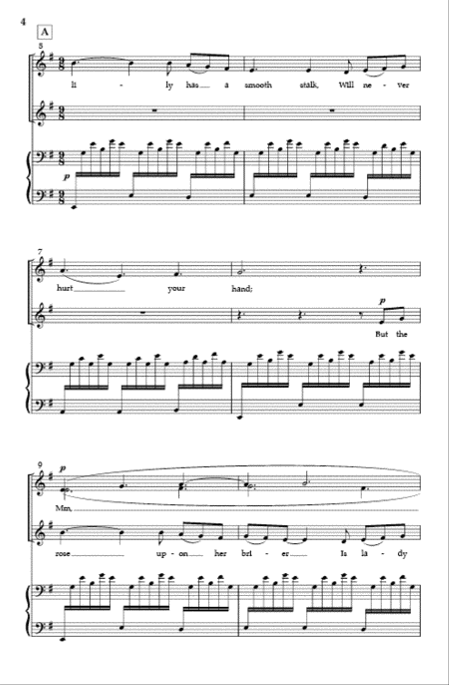 The Rose (SA) - Vocal Score SA scores gallery preview page 3