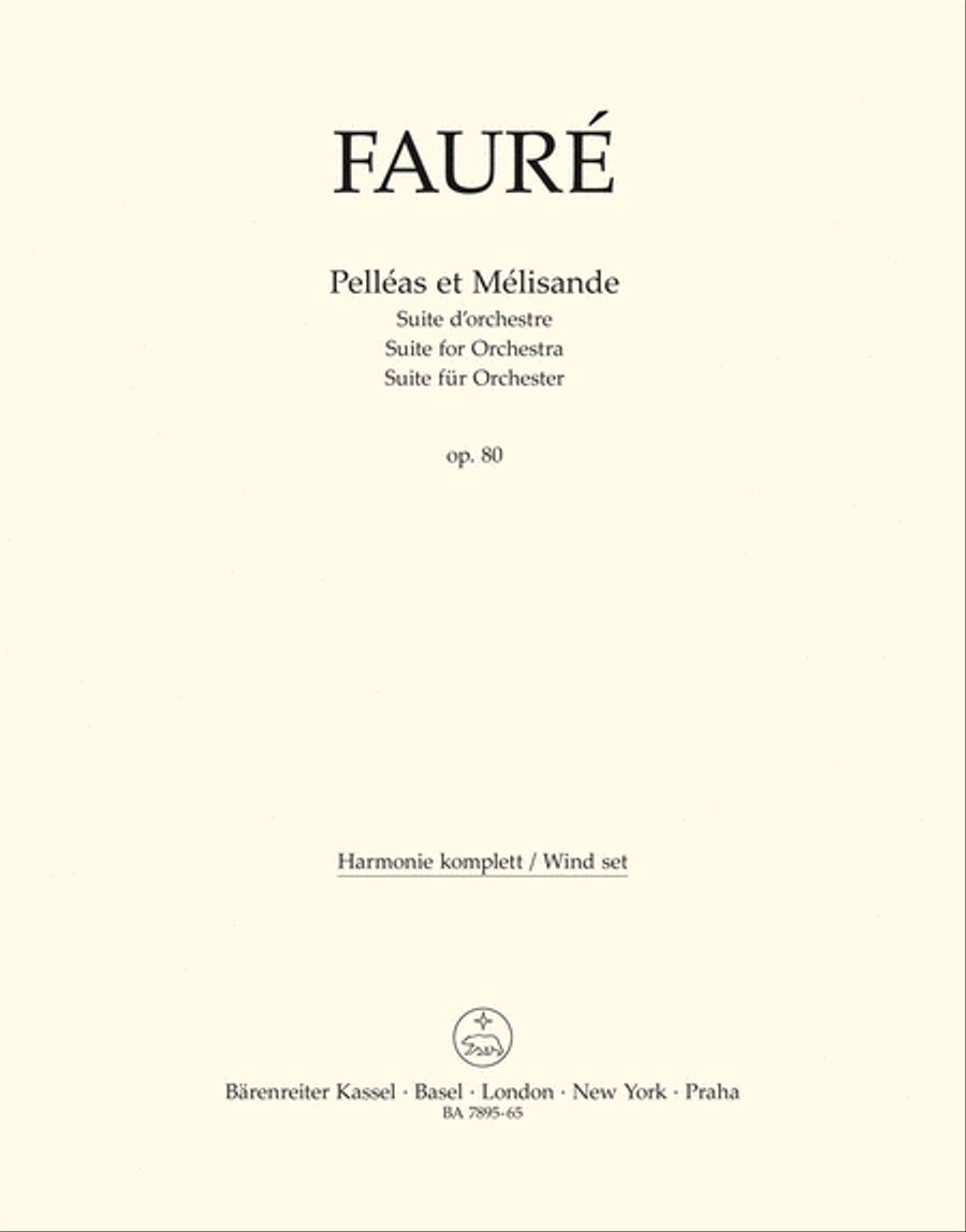 Pelléas et Mélisande, op. 80 N 142b Bassoon scores gallery preview page 1