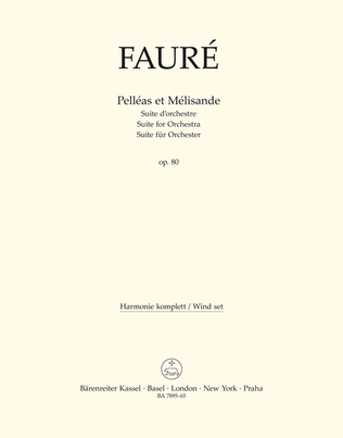 Pelléas et Mélisande, op. 80 N 142b