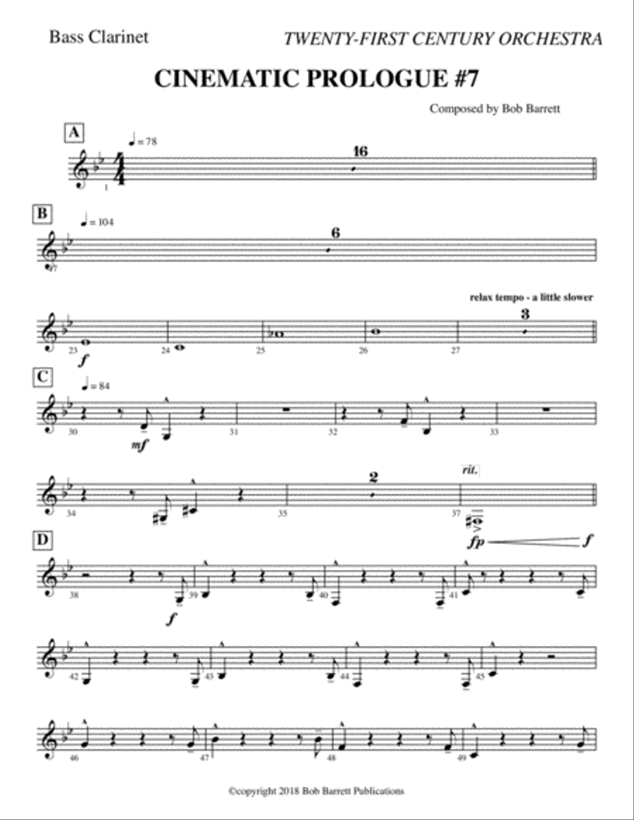CINEMATIC PROLOGU #7 Full Orchestra scores gallery preview page 1