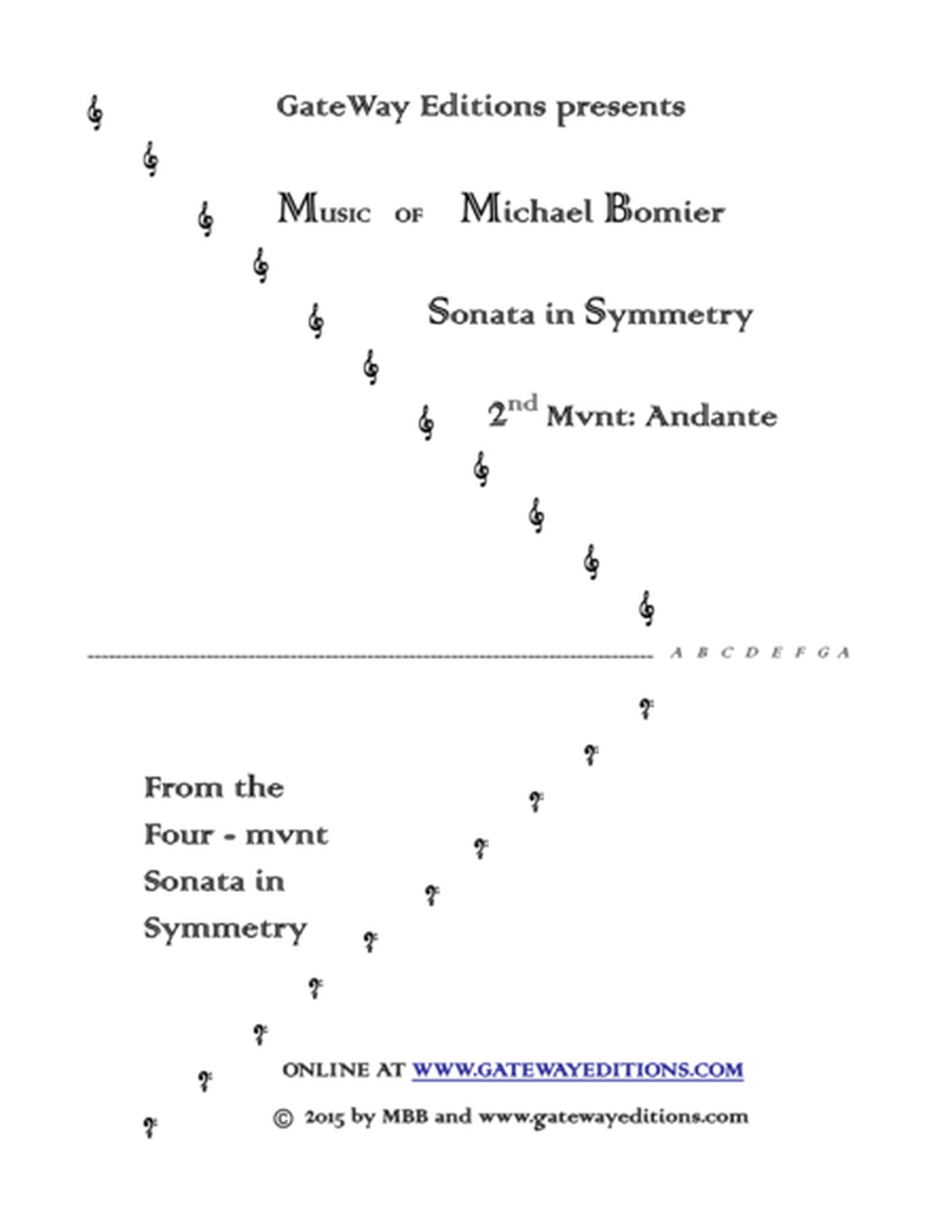 Sonata in Symmetry 2nd Mvnt: Andante in C Major image number null