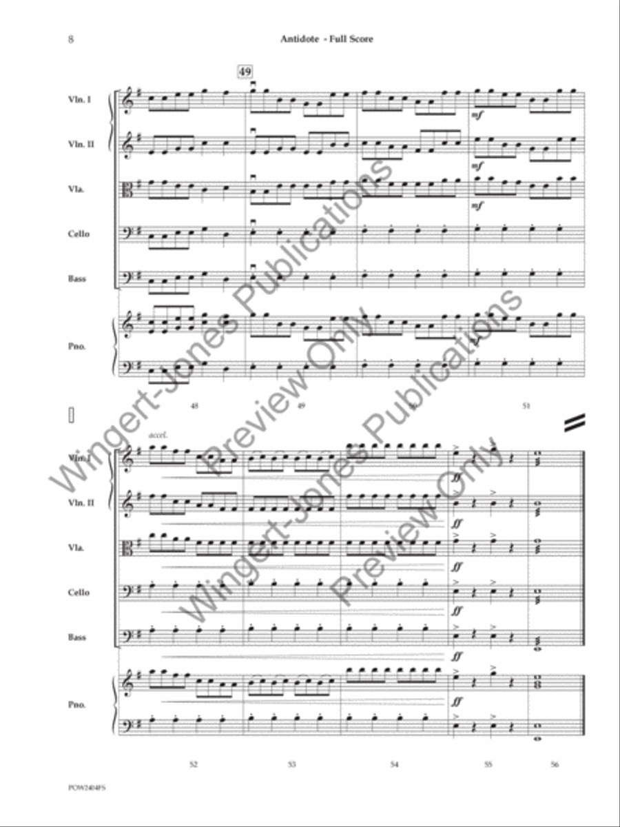 Antidote String Orchestra scores gallery preview page 9