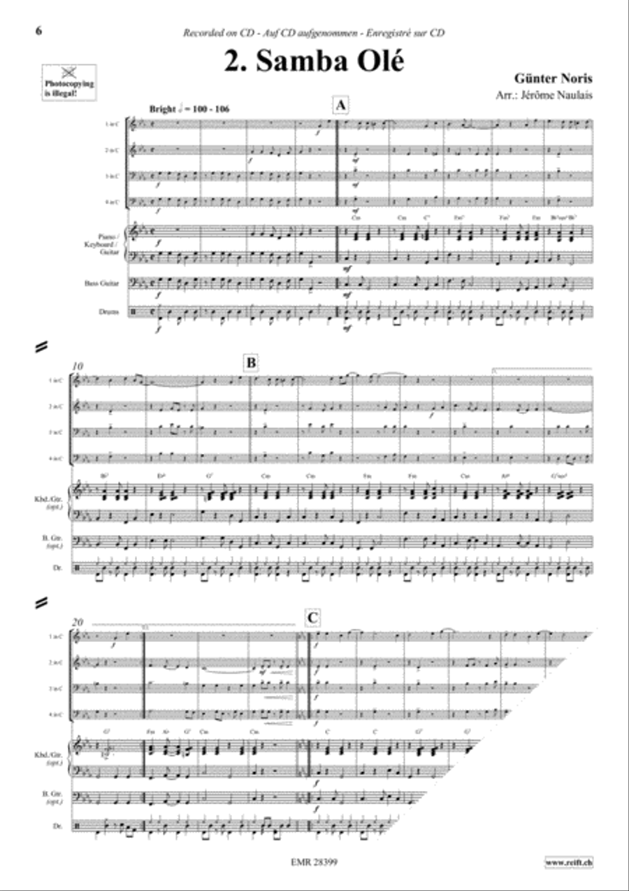 Let's Dance Volume 5 Brass Ensemble scores gallery preview page 4