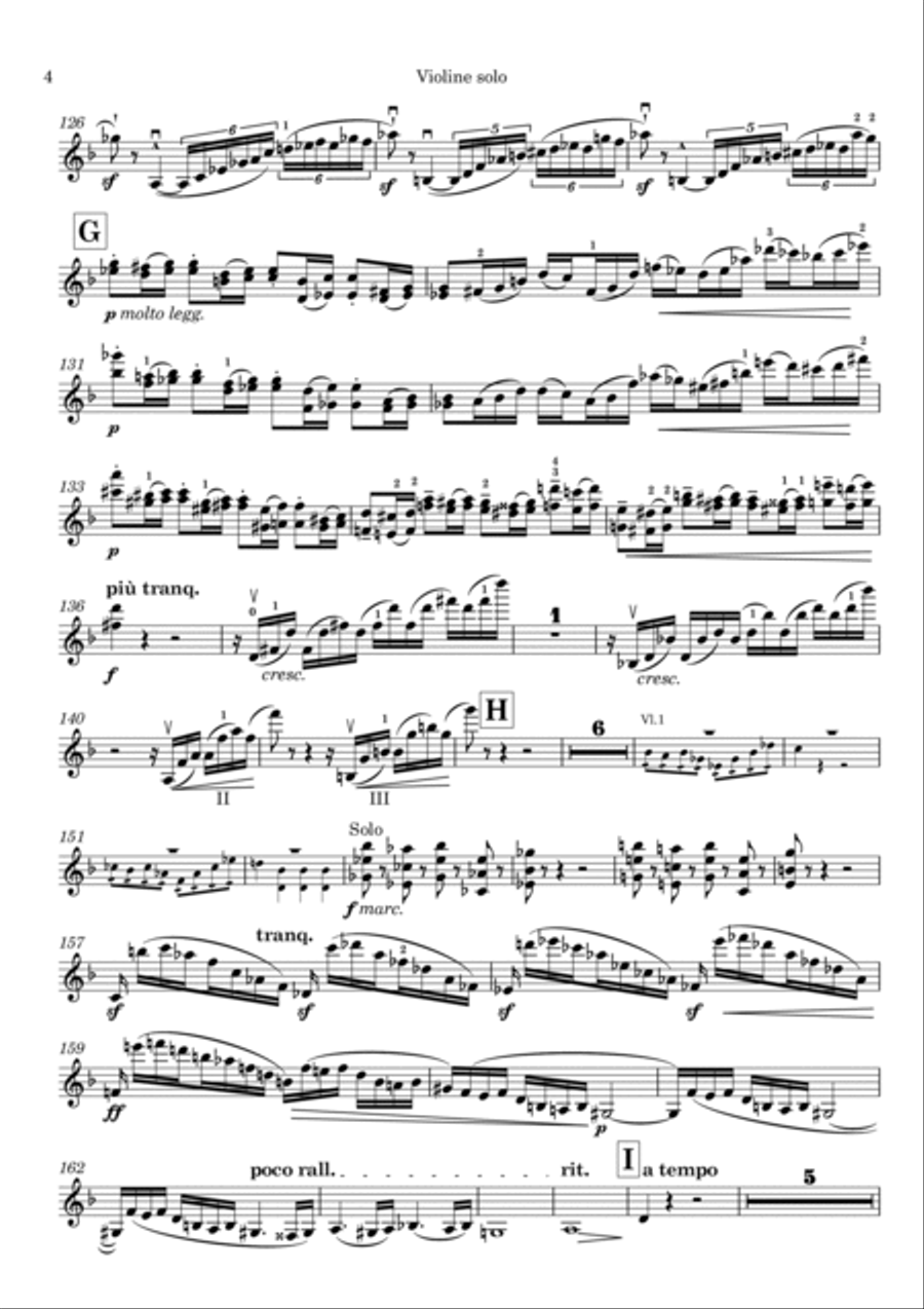 Skaldische Rhapsodie, Violinkonzert op. 50 Violin Solo scores gallery preview page 6