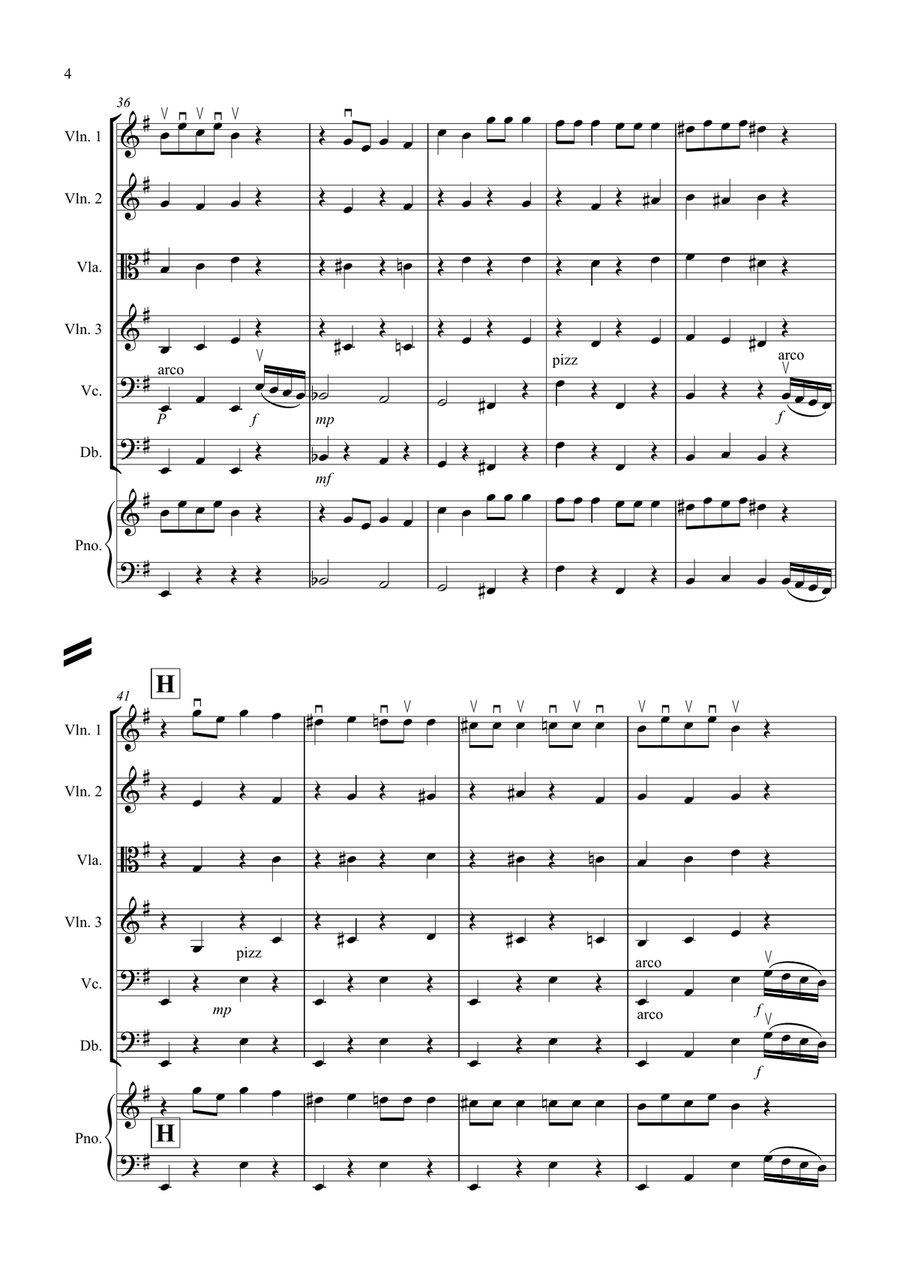 Dance of the Sugar Plum Fairy (fantasia from Nutcracker) for String Orchestra String Orchestra scores gallery preview page 4