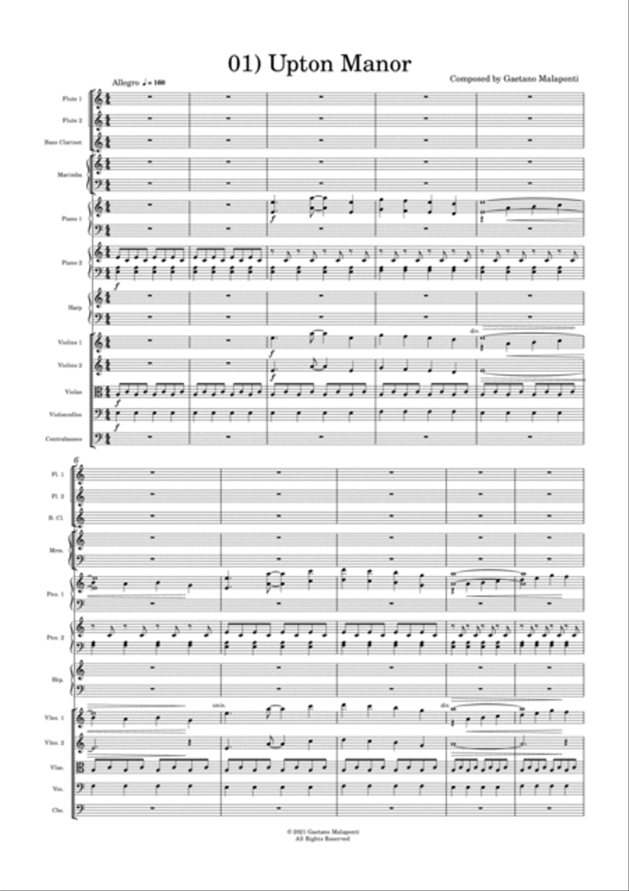 Upton Manor (A Soundtrack Album) Full Orchestra scores gallery preview page 2