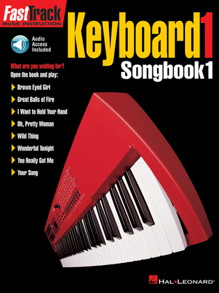 Book cover for FastTrack Keyboard Songbook 1 – Level 1