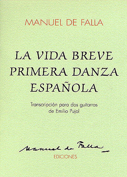 Danza Espanola 1 from Vida Breve by Manuel de Falla Acoustic Guitar - Sheet Music