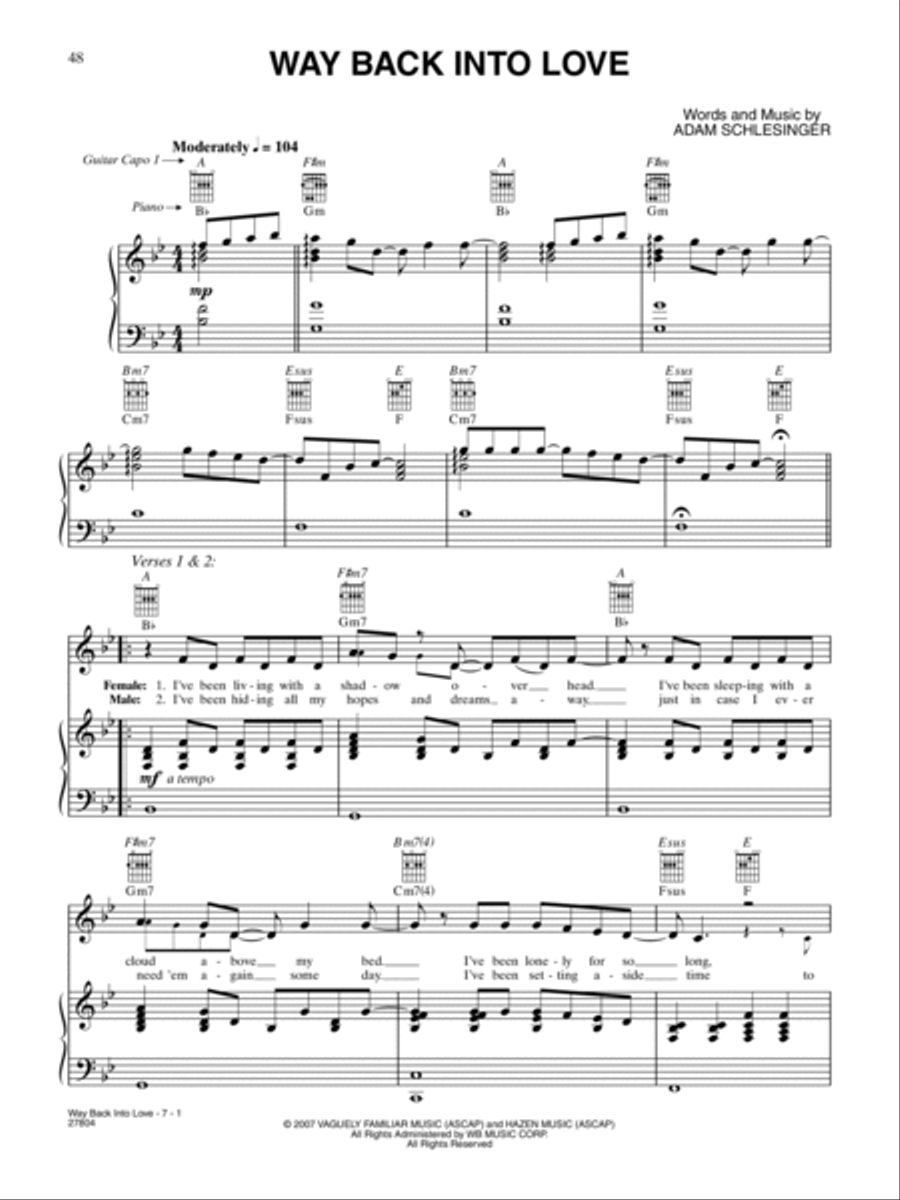 Way Back Into Love (from 