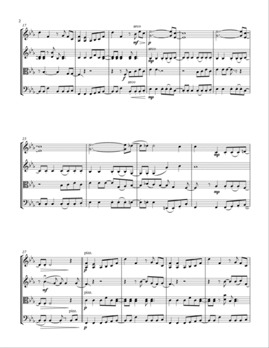 My Sweet Lord String Quartet scores gallery preview page 2