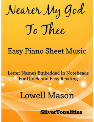 Book cover for Nearer My God to Thee Easy Piano Sheet Music